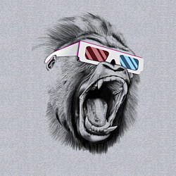 Свитшот хлопковый мужской Дикая горилла, цвет: меланж — фото 2