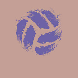 Свитшот хлопковый мужской Мяч - Волейбол, цвет: пыльно-розовый — фото 2