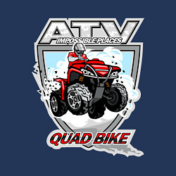 Свитшот хлопковый мужской Квадроцикл, цвет: тёмно-синий — фото 2