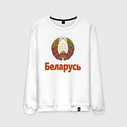 Свитшот хлопковый мужской Беларусь, цвет: белый