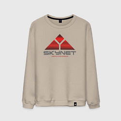 Свитшот хлопковый мужской Skynet, цвет: миндальный