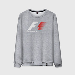 Свитшот хлопковый мужской Formula 1, цвет: меланж