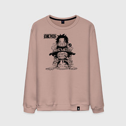 Мужской свитшот Эйс, Луффи и Сабо - Братство ASL