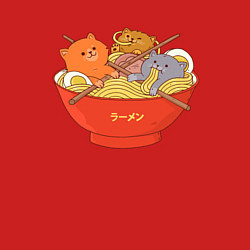 Свитшот хлопковый мужской Вкусные котики, цвет: красный — фото 2