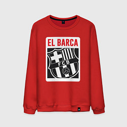 Свитшот хлопковый мужской El Barca, цвет: красный