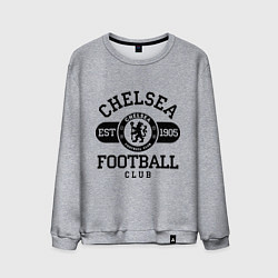 Свитшот хлопковый мужской Chelsea Football Club, цвет: меланж