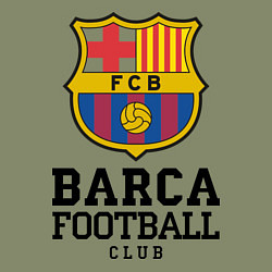 Свитшот хлопковый мужской Barcelona Football Club, цвет: авокадо — фото 2