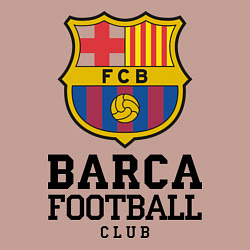 Свитшот хлопковый мужской Barcelona Football Club, цвет: пыльно-розовый — фото 2
