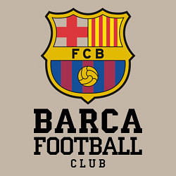 Свитшот хлопковый мужской Barcelona Football Club, цвет: миндальный — фото 2