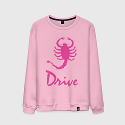 Свитшот хлопковый мужской Drive, цвет: светло-розовый