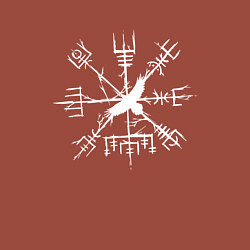Свитшот хлопковый мужской VEGVISIR РУНЫ RUNES Z, цвет: кирпичный — фото 2
