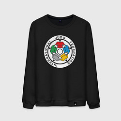 Свитшот хлопковый мужской Judo Federation, цвет: черный