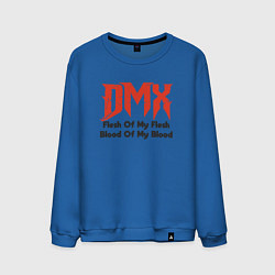 Свитшот хлопковый мужской DMX - Flesh Of My Flesh, цвет: синий