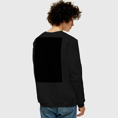 Мужской свитшот ПИКАЧУ В КАРМАШКЕ / Черный – фото 4