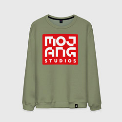 Свитшот хлопковый мужской Mojang Studios, цвет: авокадо