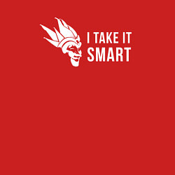 Свитшот хлопковый мужской I Take It Smart, цвет: красный — фото 2
