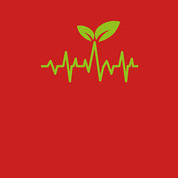 Свитшот хлопковый мужской Vegan Pulse, цвет: красный — фото 2