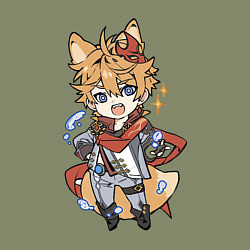 Свитшот хлопковый мужской Лисёнок Тарталья, цвет: авокадо — фото 2