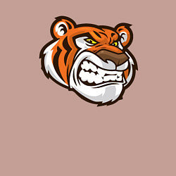 Свитшот хлопковый мужской Я - Тигр, цвет: пыльно-розовый — фото 2