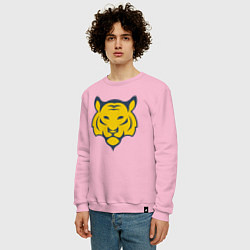 Свитшот хлопковый мужской Yellow Tiger, цвет: светло-розовый — фото 2