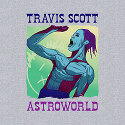 Свитшот хлопковый мужской ASTROWORLD TRAVIS SCOTT Z, цвет: меланж — фото 2