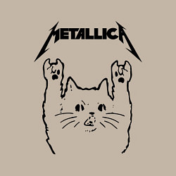 Свитшот хлопковый мужской METALLICA МЕТАЛЛИКА, цвет: миндальный — фото 2