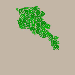 Свитшот хлопковый мужской Smile Armenia, цвет: миндальный — фото 2