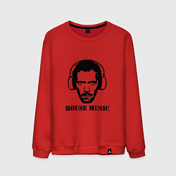Свитшот хлопковый мужской Dr House music, цвет: красный