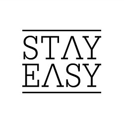 Свитшот хлопковый мужской Stay easy, цвет: белый — фото 2