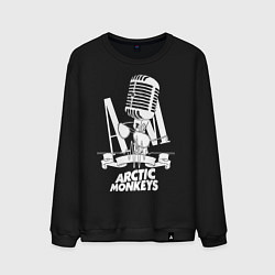 Свитшот хлопковый мужской Arctic Monkeys, рок, цвет: черный