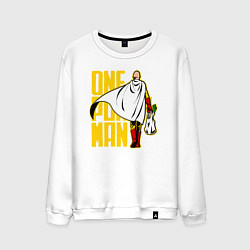 Мужской свитшот Сайтама возвращается из супермаркета One Punch-Man