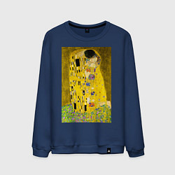 Мужской свитшот Поцелуй картина Климта