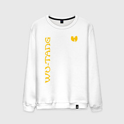 Свитшот хлопковый мужской WU TANG CLAN LOGO YELLOW, цвет: белый