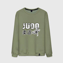 Свитшот хлопковый мужской Style Judo, цвет: авокадо