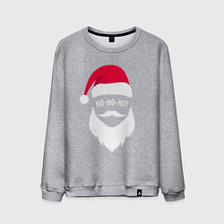 Мужской свитшот Санта ХО-ХО-ХО арт