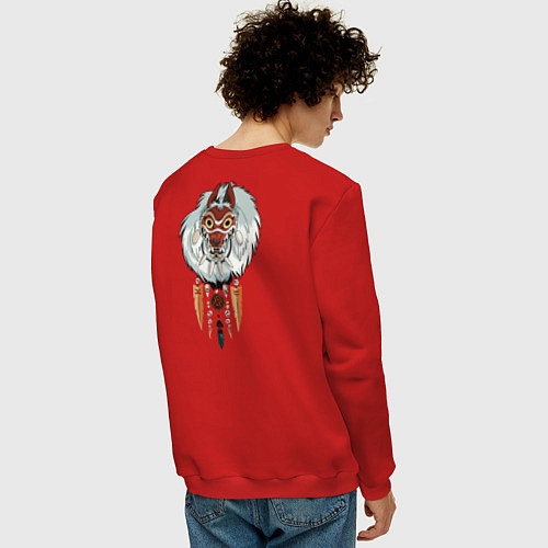Мужской свитшот Angry princess / Красный – фото 4