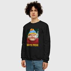 Свитшот хлопковый мужской Eric Cartman 3D South Park, цвет: черный — фото 2