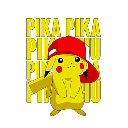 Свитшот хлопковый мужской ПИКАЧУ В КЕПКЕ ПОКЕМОНЫ, цвет: белый — фото 2