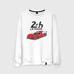 Свитшот хлопковый мужской Гонки LE MANS 24h, цвет: белый