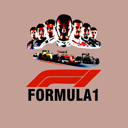 Свитшот хлопковый мужской Пилоты формулы 1, цвет: пыльно-розовый — фото 2