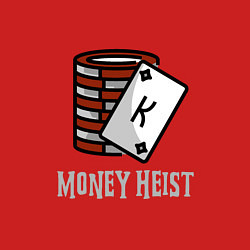 Свитшот хлопковый мужской Money Heist King, цвет: красный — фото 2