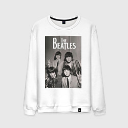 Свитшот хлопковый мужской Легендарные музыканты, цвет: белый