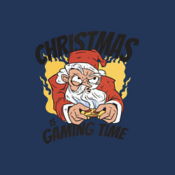 Свитшот хлопковый мужской Gaming Santa, цвет: тёмно-синий — фото 2