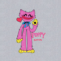 Свитшот хлопковый мужской Kissy Missy Poppy Playtime, цвет: меланж — фото 2