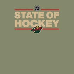 Свитшот хлопковый мужской Minnesota Wild NHL Миннесота Уайлд НХЛ, цвет: авокадо — фото 2