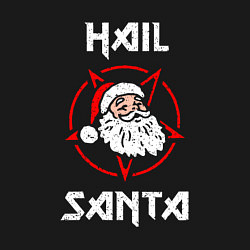 Свитшот хлопковый мужской HAIL SANTA CLAUS ГРЕШНЫЙ САНТА, цвет: черный — фото 2