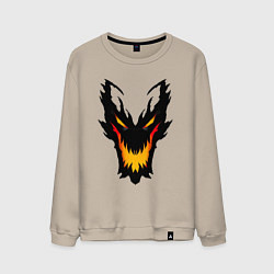 Свитшот хлопковый мужской ЛИЦО SHADOW FIEND DOTA2, цвет: миндальный