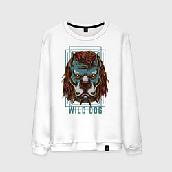 Мужской свитшот Бульдог в ошейнике