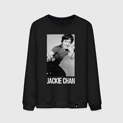 Свитшот хлопковый мужской Jackie Chan!, цвет: черный