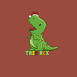 Свитшот хлопковый мужской Tree Rex Christmas, цвет: кирпичный — фото 2